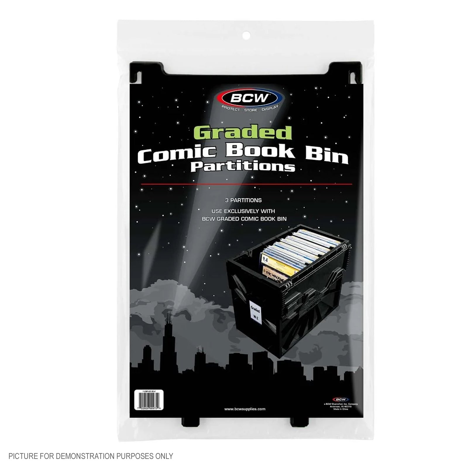 BCW Graded Bin PARTITIONS - BLACK